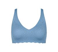 sloggi Zero Feel Bliss Soft bra - Damen - Gr. L - blau/jacquard