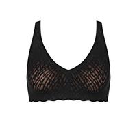 sloggi Zero Feel Bliss Soft bra - Damen - Gr. XL - schwarz/jacquard