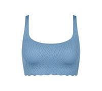 sloggi Zero Feel Bliss Top - Damen - Gr. L - blau/jacquard