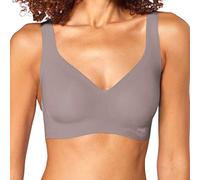 sloggi ZERO Feel Bralette - Bügelloser BH mit weich gepolsterten Cups, geschwungenem V-Ausschnitt & Push-Up Effekt - Nahtloses Bustier,Braun (Coffee Sugar 3092),XS