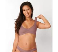 Bralette-BH SLOGGI "Zero Feel Lace 2.0" XL, N-Gr braun Damen BHs ohne Nähte mit herausnehmbaren Pads, Basic Dessous XL, N-Gr cacao