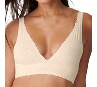 Bralette SLOGGI Gr. XS, N-Gr, beige (angora) Damen BHs ohne Bügel mit extraflachen Kanten (74043707-XS)