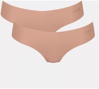 sloggi Damen Zero Microfibre 2.0 HHipstring 2P String, Cameo Brown, S