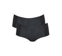 Sloggi Damen Shorts Zero Microfibre 2.0, Mikrofaser, 2er Pack, Schwarz L