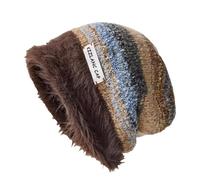 Slouchy Beanie Mütze für Damen Herren Winter, Gestrickte Slouchy Thick Skull Cap, Übergroße Lange Slouch Beanie Cap für große Köpfe im Herbst und Winter (DE/NL/SE/PL, Alphanumerisch, M, Dunkles Braun)