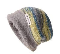 Slouchy Beanie Mütze für Damen Herren Winter, Gestrickte Slouchy Thick Skull Cap, Übergroße Lange Slouch Beanie Cap für große Köpfe im Herbst und Winter (DE/NL/SE/PL, Alphanumerisch, M, Helles Grau)
