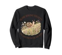 Slow Hiking Society Der Letzte an der Spitze gewinnt Funny Snail Sweatshirt