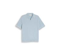 Tom Tailor - Strick-Poloshirt aus Baumwolle light blue grey - Gr. - XXL