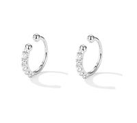 SLUYNZ 925 Sterling Silber CZ Ohrclips Knorpel Ohrringe Ohne Piercing für Frauen Damen Manschetten Ohrringe Ohrklemme