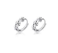 SLUYNZ 925 Sterling SilberBlumen Ohrringe Creolen Huggie für Damen kleine niedliche Gänseblümchen Ohrringe Piercing Ohrringe Helix