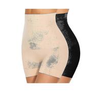 (Small,Black and Nude)Womens Seamless Shaping Boyshorts Panties, Slip Shorts Under Dresses High Waisted Shapewear For Women Tummy Control Underwear