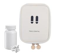 Small Cosmetic Bag, Travel Makeup Organizer Pouch, Lightweight Multi Compartment Beauty Storage Case, Compact Toiletry Holder for Camping, Trip, Business, Purse, Luggage, Suitcase, Desk