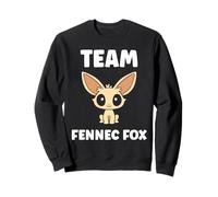 Small Funny Fennec Fox Canids Simple Team Fennec Fox Sweatshirt