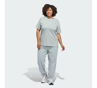 T-Shirt ADIDAS SPORTSWEAR "SMALL LOGO", Damen, Gr. 2X, wonder sage, weiß, Obermaterial: 100% Baumwolle, Rundhals, Shirts T-Shirt (22171835-2X) wonder sage, weiß