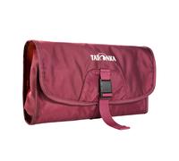 Tatonka Small Travelcare Kulturbeutel - Flache Waschtasche zum Aufhängen mit Fächern und Spiegel - 25 x 17 x 4 cm (Bordeaux red)
