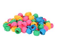 Smandy Silikon-Spulenhalter-Clip, 100 Stück Spulenfadenklemmen, Bobbin Buddies Spulen-Organizer für Nähmaschine, Spulenhalter mit Weichem, Wiederverwendbarem Material