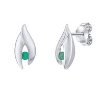 Smaragdohrringe aus Silber 925 Claire