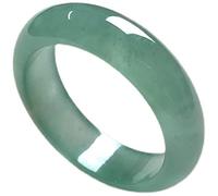 Smaragdring Feiner volle grüne Jade Ring Tail Ring Jade Paar Ring for Männer und Frauen (Size : Inner diameter20mm)
