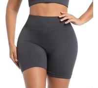 Smarbettiy Damen High-Waist Strickshorts Gestreift Sommer | Hoher für bund, vertikale Streifen, figurbetont, ideal für warme Tage, modischer Look