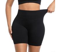 Smarbettiy Damen High-Waist Strickshorts Gestreift Sommer | Hoher für bund, vertikale Streifen, figurbetont, ideal für warme Tage, modischer Look