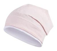 Smarilla Mädchen Mütze Übergangsmütze Beanie Pferde Katzen Punkte Frühling Herbst, Bekleidungsgröße: 50-52, Farbe: Hellrosa-Weiß