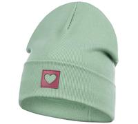 Smarilla Mütze Beanie Mädchen Damen Kinder Übergangsmütze gerippt, Größe: 54-56, Farbe: Mintgrün