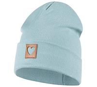 Smarilla Mütze Beanie Mädchen Damen Kinder Übergangsmütze gerippt, Größe: 58-60, Farbe: Türkis