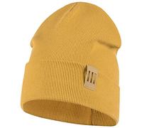 Smarilla Mütze Junge Kinder Beanie Herren gerippt, Größe: 50-52, Farbe: Senfgelb