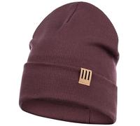 Smarilla Mütze Junge Kinder Beanie Herren gerippt, Größe: 54-56, Farbe: Braun