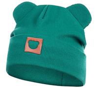 Smarilla Mütze Übergangsmütze Junge Mädchen Herbstmütze Frühlingsmütze Beanie Ohren gerippt, Größe: 46-48, Farbe: Smaragdgrün