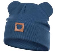 Smarilla Mütze Übergangsmütze Junge Mädchen Herbstmütze Frühlingsmütze Beanie Ohren gerippt, Größe: 46-48, Farbe: Indigoblau