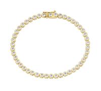 Smart Jewel - Armband mit Zirkonia Steinen Silber 925 Armbänder & Armreife 1 ct Gold