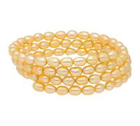 Smart Jewel Armspange Süßwasserperlen, flexibel 56 cm Damen