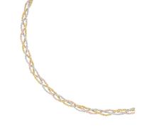 Smart Jewel Collier geflochten, 3-reihig, Silber 925 47 cm Damen