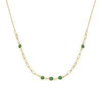 Smart Jewel Collier Gliederkette, Zirkonia Steine, Silber 925 45 cm Damen