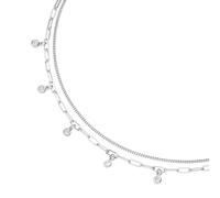 Smart Jewel Collier Layering Collier, Zirkonia Steine, Silber 925 Damen