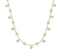 Smart Jewel - Collier mit Zirkonia, Silber 925 Ketten 1 ct Gold