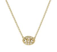 Smart Jewel - Collier Mittelteil mit Zirkonia, Silber 925 Ketten 1 ct Gold