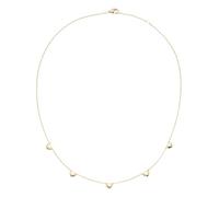 Smart Jewel Collier Zwischenteile in Herzform, Silber 925 Vergoldet