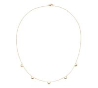Smart Jewel Collier Zwischenteile in Herzform, Silber 925 Vergoldet