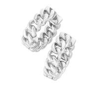 Smart Jewel Creolen Panzerkettenoptik, Silber 925 Damen