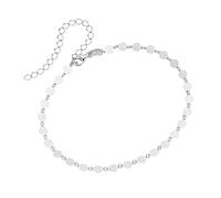 Smart Jewel - Fusskette runde Plättchen, Silber 925 Fußketten Silber Damen