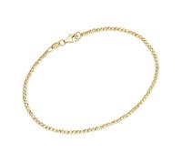 Smart Jewel Armband mit facettierten Kugeln, Silber 925, gold gold