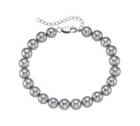 Smart Jewel - Armband mit Muschel-Perlen, Silber 925 Armbänder & Armreife 1 ct Silber