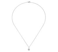 Smart Jewel Kette Anhänger Blüte, Zirkonia Steine, Silber 925