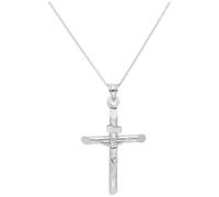 SMART JEWEL® Kette Anhänger Kreuz, Silber 925, silber silber