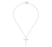 Smart Jewel Kette Anhänger Kreuz, Zirkonia Steine, Silber 925