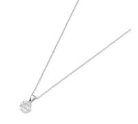 Kette Smart Jewel Blüte, Zirkonia Steine, Silber 925 Silber 45 cm