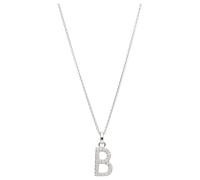Smart Jewel Kette Buchstabe B mit Zirkonia Steine, Silber 925 Onesize Damen