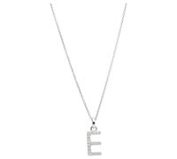Smart Jewel Kette mit Anhänger »Buchstabe E mit Zirkonia Steine, Silber 925«